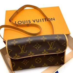 🔥Louis Vuitton Monogram Pochette Florentine date code FL0083 full inclusion🔥